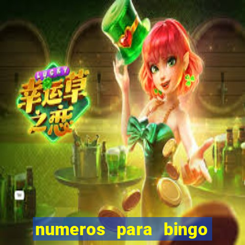 numeros para bingo de 1 a 90